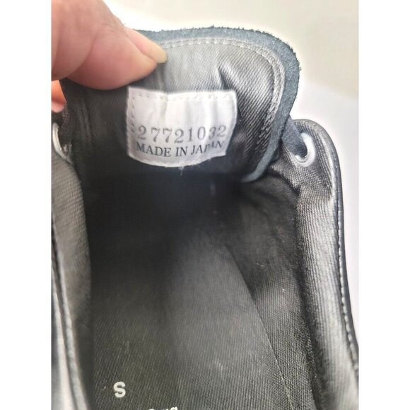 Japan Spingle Move Black Leather Lace Up Sneakers Men's Size S US 7-7.5 - Picture 11 of 12